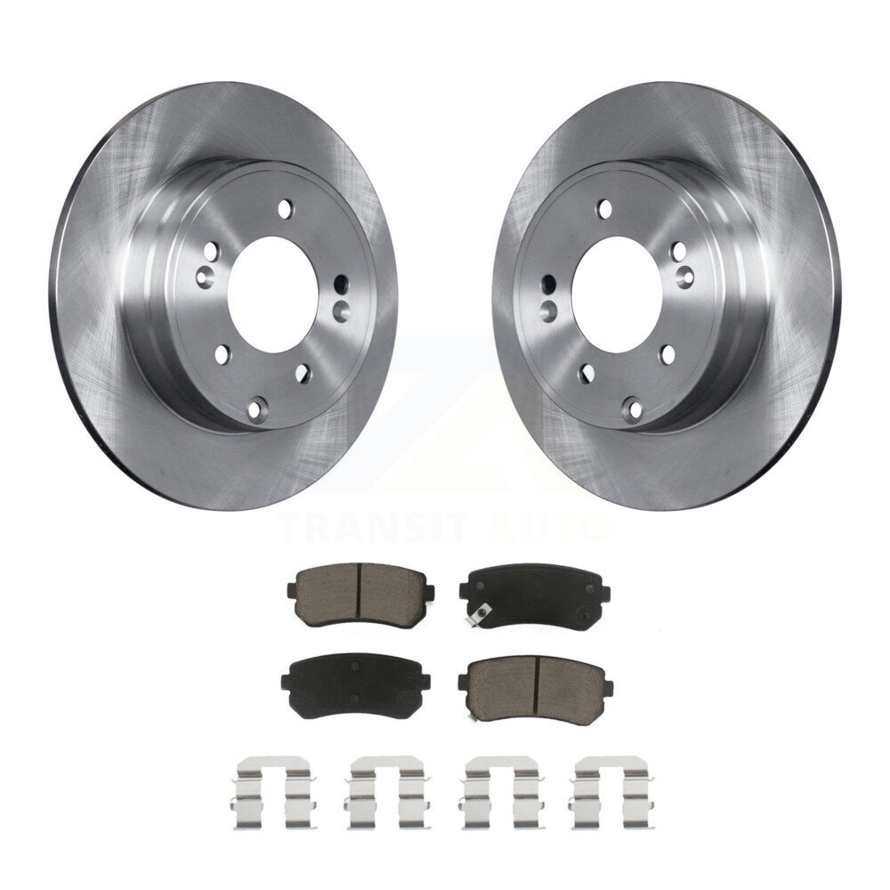 Rear Disc Brake Rotors And Ceramic Pads Kit For Hyundai Tucson Sonata Kia Cadenza K8C-101662