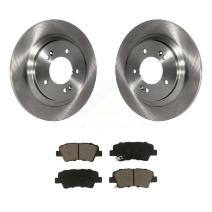 Rear Brake Rotors Ceramic Pad Kit For Hyundai Kia Sonata Elantra GT Optima Forte5 Soul EV K8C-101666