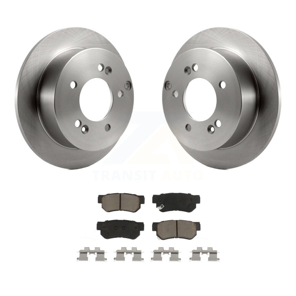 Rear Disc Brake Rotor Ceramic Pad Kit For Hyundai Tucson Kia Sportage Sonata Optima XG350 K8C-101669