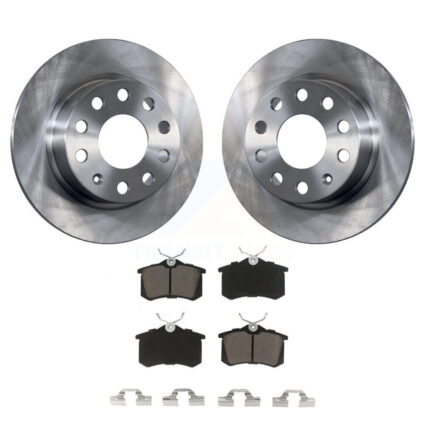 Rear Disc Brake Rotor Ceramic Pad Kit For Volkswagen Jetta Beetle Golf SportWagen Audi A3 K8C-101675