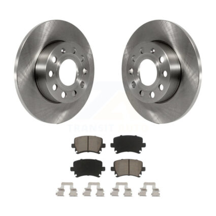 Rear Disc Brake Rotors And Ceramic Pads Kit For Volkswagen Jetta Rabbit Audi A3 Quattro K8C-101676