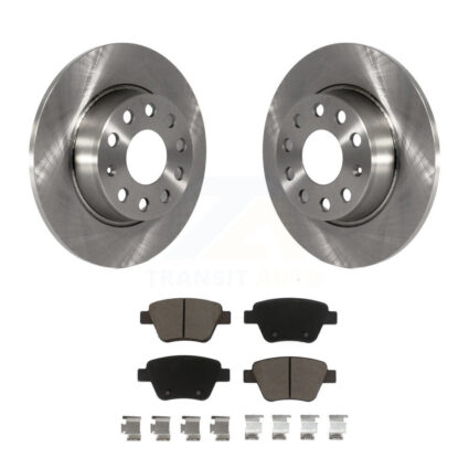 Rear Brake Rotors Ceramic Pad Kit For Volkswagen Jetta Golf Beetle Passat GTI Audi Eos A3 K8C-101677