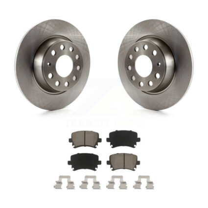 Rear Disc Brake Rotor Ceramic Pad Kit For Volkswagen Jetta GTI Passat Eos Audi A3 Quattro K8C-101678