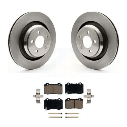 Rear Disc Brake Rotors & Ceramic Pad Kit For Dodge Charger Chrysler 300 Challenger Magnum K8C-101680