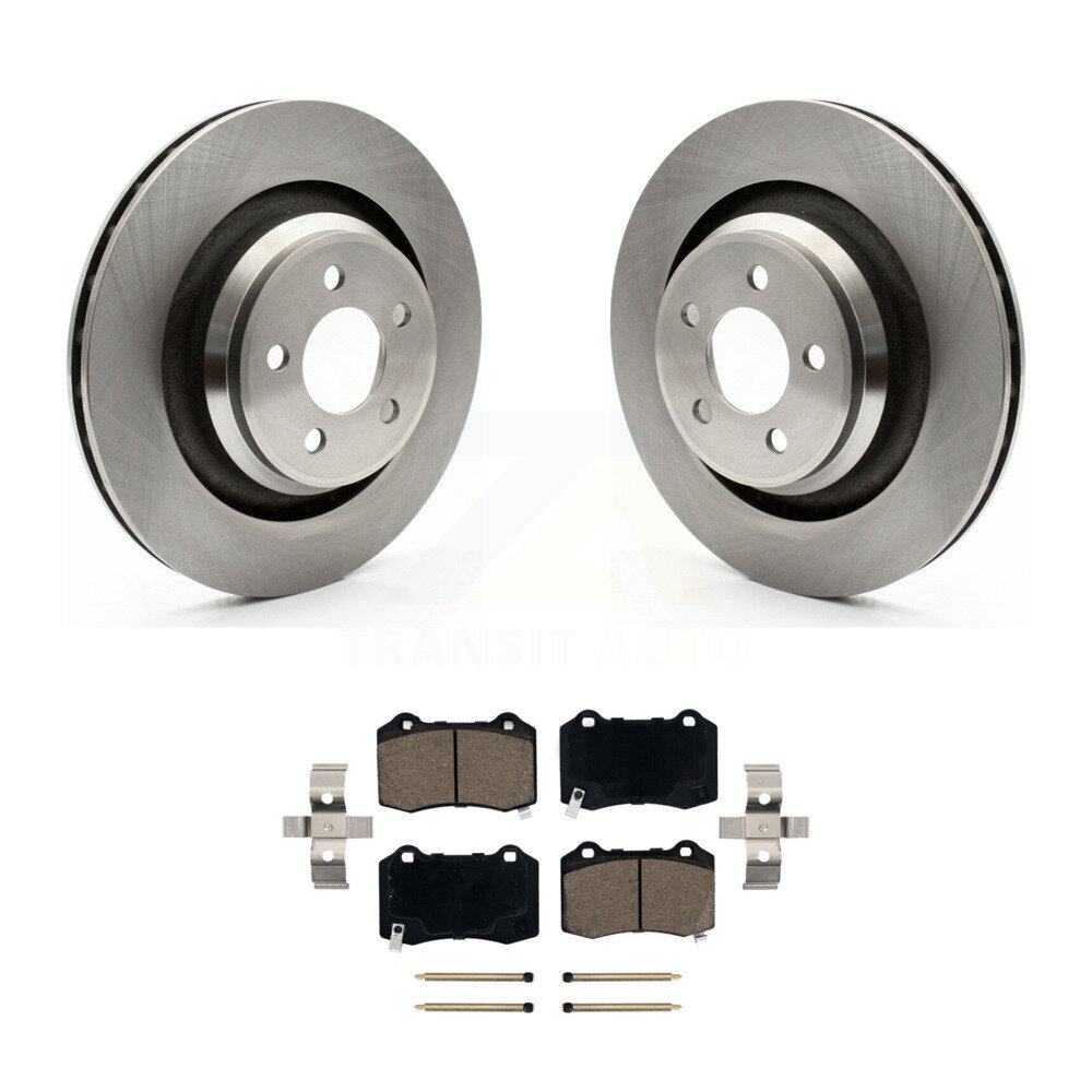 Rear Disc Brake Rotors & Ceramic Pad Kit For Dodge Charger Chrysler 300 Challenger Magnum K8C-101680