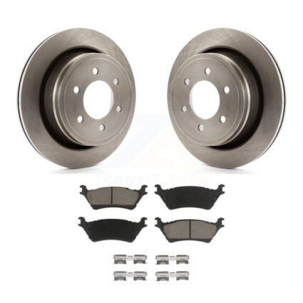 Rear Disc Brake Rotors And Ceramic Pads Kit For Ford F-150 K8C-101687