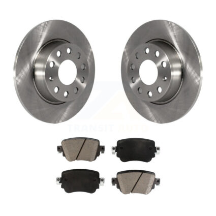 Rear Disc Brake Rotors Ceramic Pad Kit For Volkswagen Golf SportWagen Passat GTI Alltrack K8C-101694