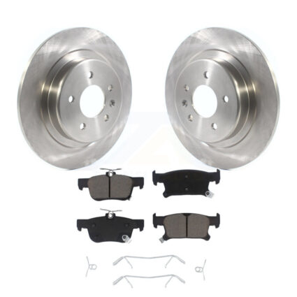 Rear Brake Rotors Ceramic Pad Kit For 16-18 Buick Envision With 315mm Diameter Rotor K8C-101697