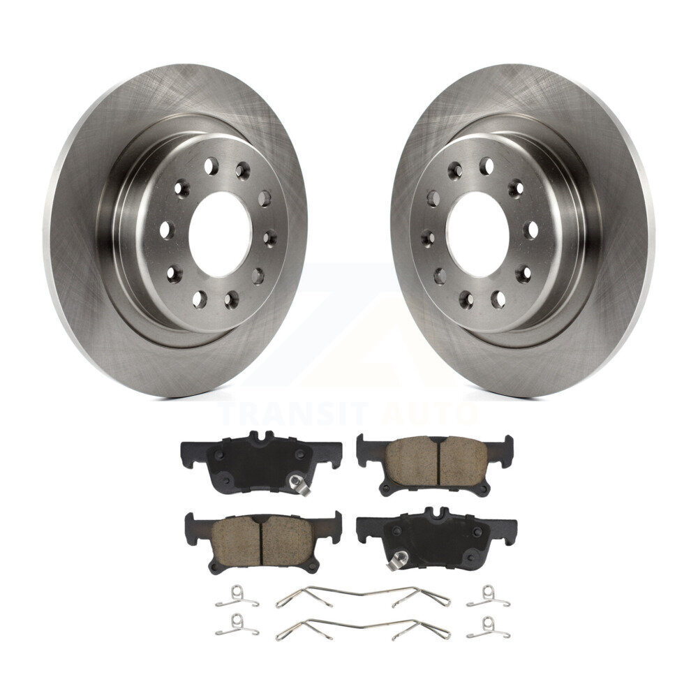 Rear Brake Rotors Ceramic Pad Kit For 16-19 Buick Envision With 288mm Diameter Rotor K8C-101698