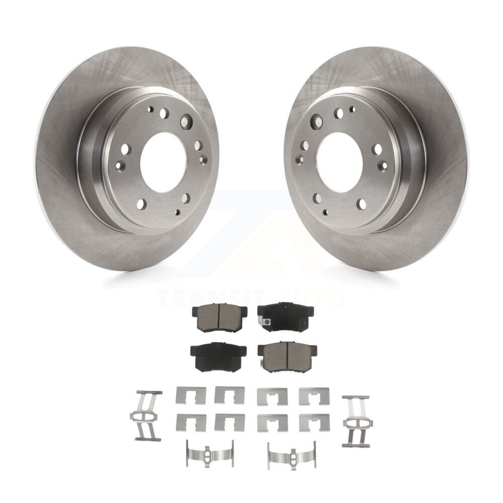 Rear Disc Brake Rotors And Ceramic Pads Kit For Honda Odyssey Acura Legend RL Isuzu Oasis K8C-101699