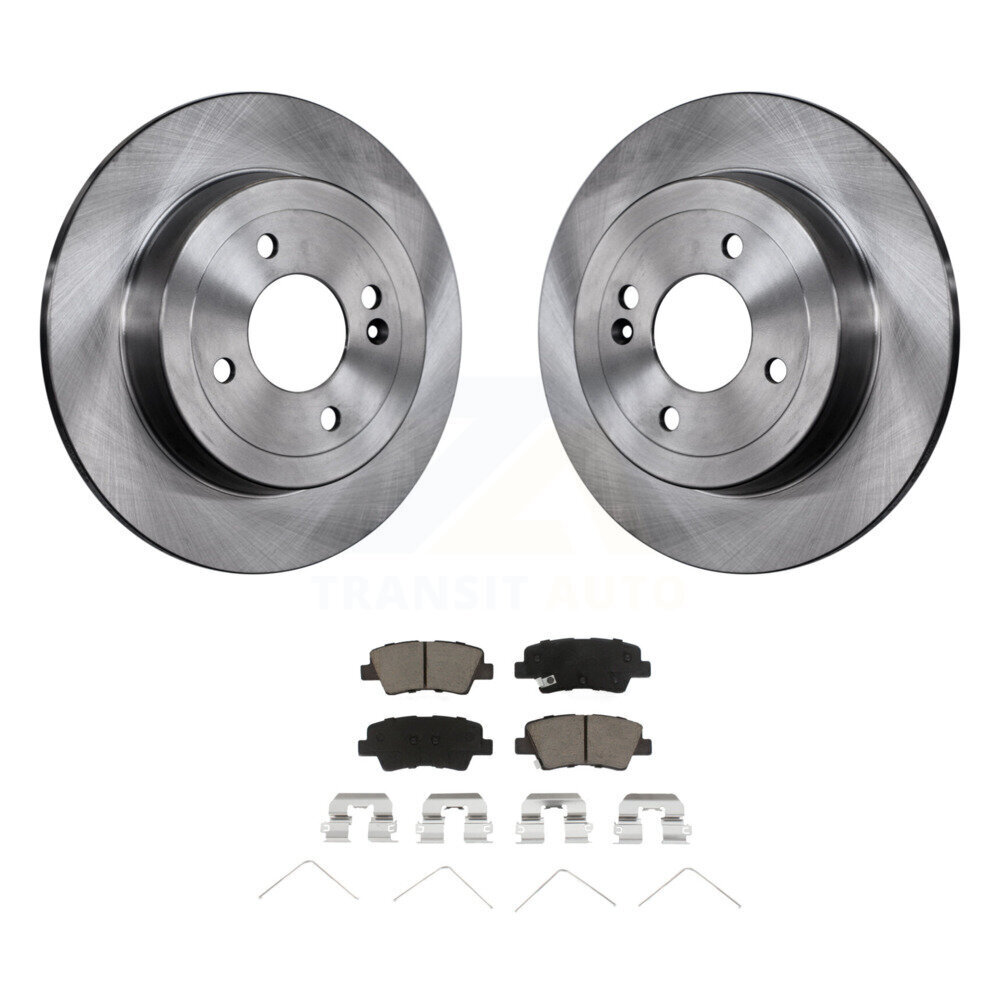 Rear Disc Brake Rotors And Ceramic Pads Kit For Kia Rio Hyundai Accent K8C-101706