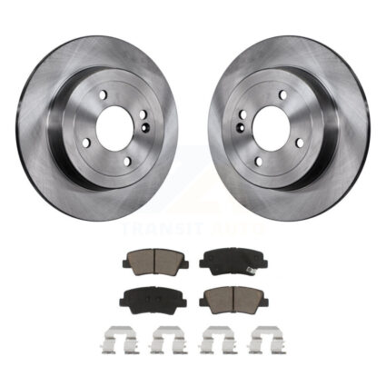Rear Disc Brake Rotors And Ceramic Pads Kit For 2011 Hyundai Accent K8C-101707