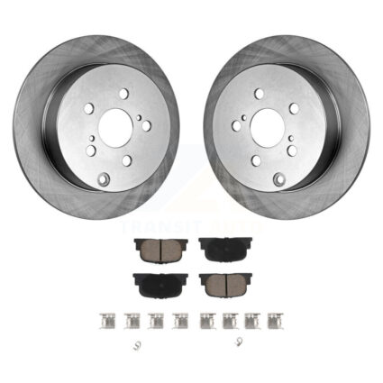 Rear Disc Brake Rotors And Ceramic Pads Kit For 2005-2010 Scion tC K8C-101714