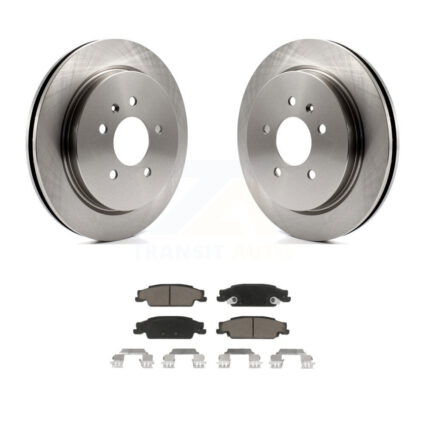 Rear Disc Brake Rotors And Ceramic Pads Kit For Cadillac CTS STS K8C-101722