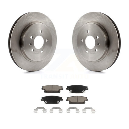 Rear Disc Brake Rotors And Ceramic Pads Kit For Cadillac CTS STS K8C-101724