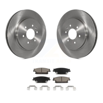 Rear Disc Brake Rotors And Ceramic Pads Kit For Cadillac SRX K8C-101727