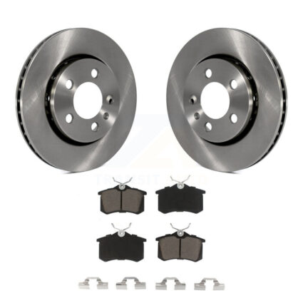 Rear Disc Brake Rotors And Ceramic Pads Kit For Volkswagen Jetta Golf Audi TT Quattro R32 K8C-101730