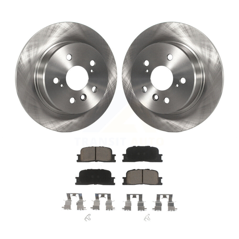 Rear Disc Brake Rotors And Ceramic Pads Kit For 2001-2003 Toyota Highlander AWD K8C-101733