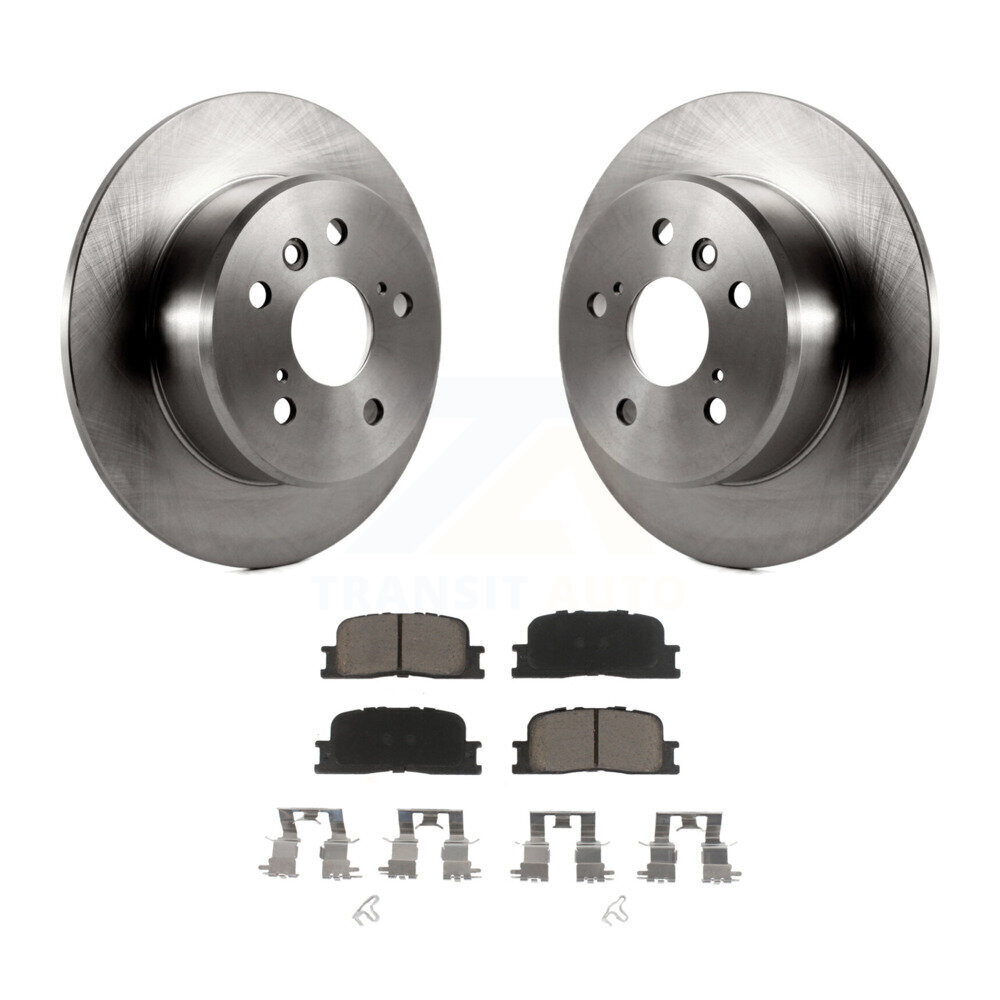 Rear Disc Brake Rotors And Ceramic Pads Kit For 2001-2003 Toyota Highlander FWD K8C-101734