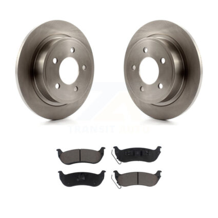 Rear Disc Brake Rotors And Ceramic Pads Kit For 2004-2008 Chrysler Pacifica K8C-101735