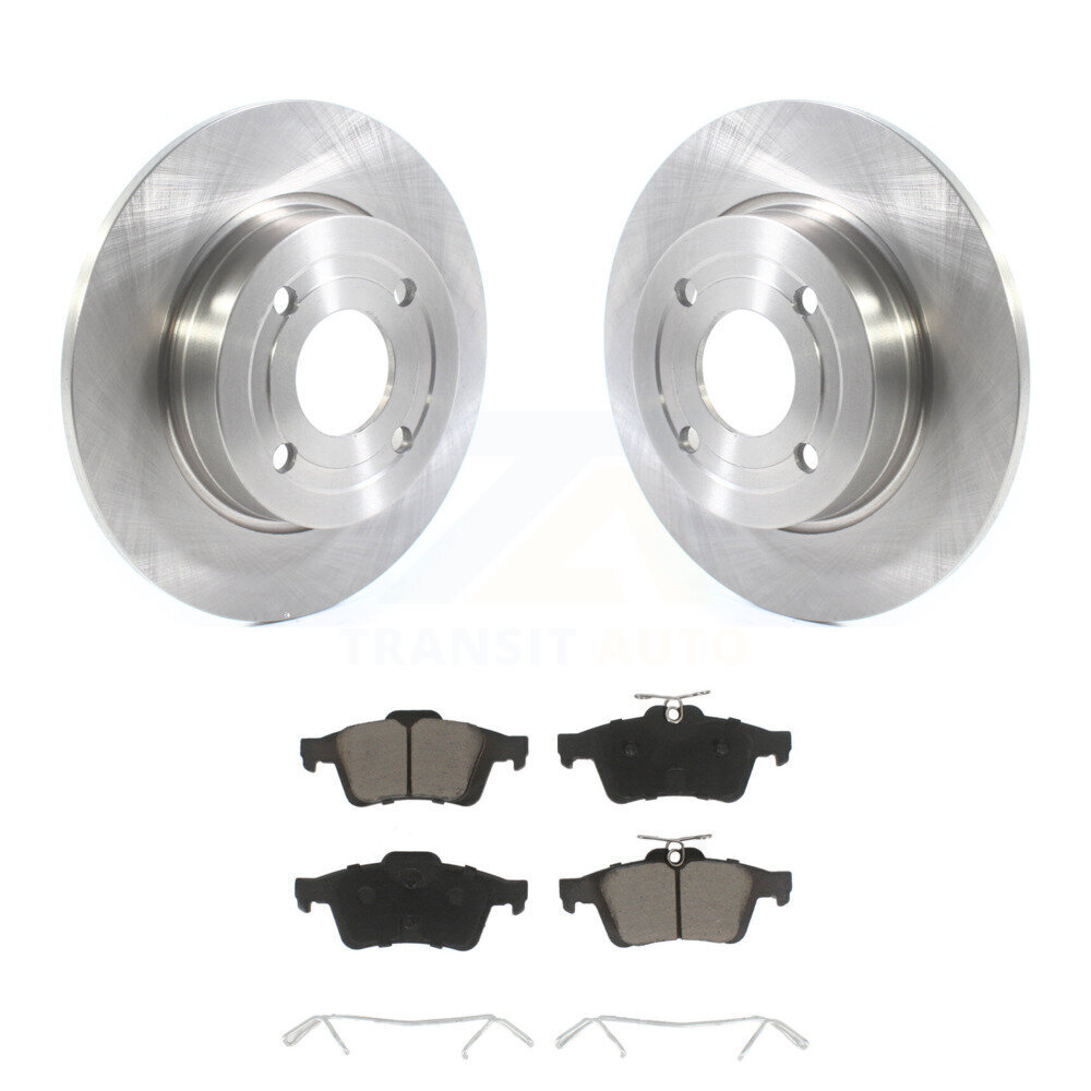 Rear Disc Brake Rotors And Ceramic Pads Kit For 2018-2021 Ford EcoSport FWD K8C-101739