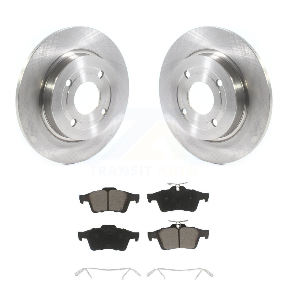Rear Disc Brake Rotors And Ceramic Pads Kit For 2018-2022 Ford EcoSport AWD K8C-101740