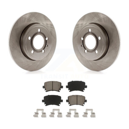 Rear Disc Brake Rotors And Ceramic Pads Kit For Audi A4 Quattro K8C-101748