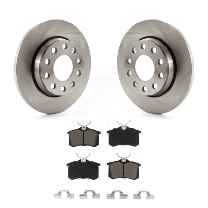 Rear Disc Brake Rotor And Ceramic Pad Kit For 2005 Audi A4 With 255mm Diameter K8C-101750