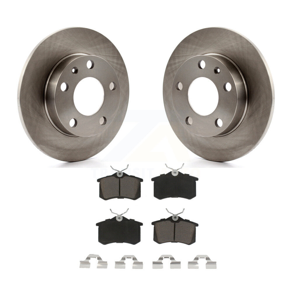 Rear Disc Brake Rotors And Ceramic Pads Kit For Audi A4 S4 With 245mm Diameter Rotor K8C-101751