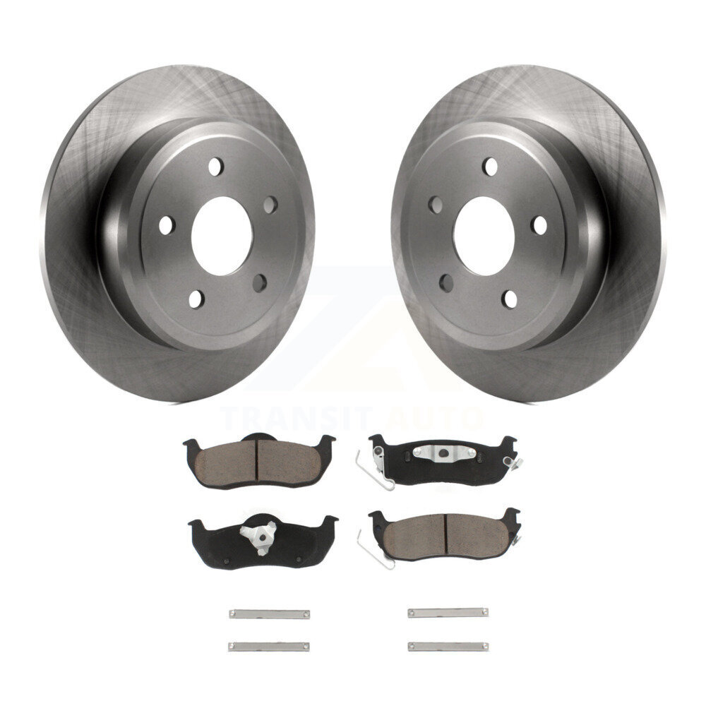 Rear Disc Brake Rotors And Ceramic Pads Kit For Jeep Grand Cherokee Commander K8C-101753
