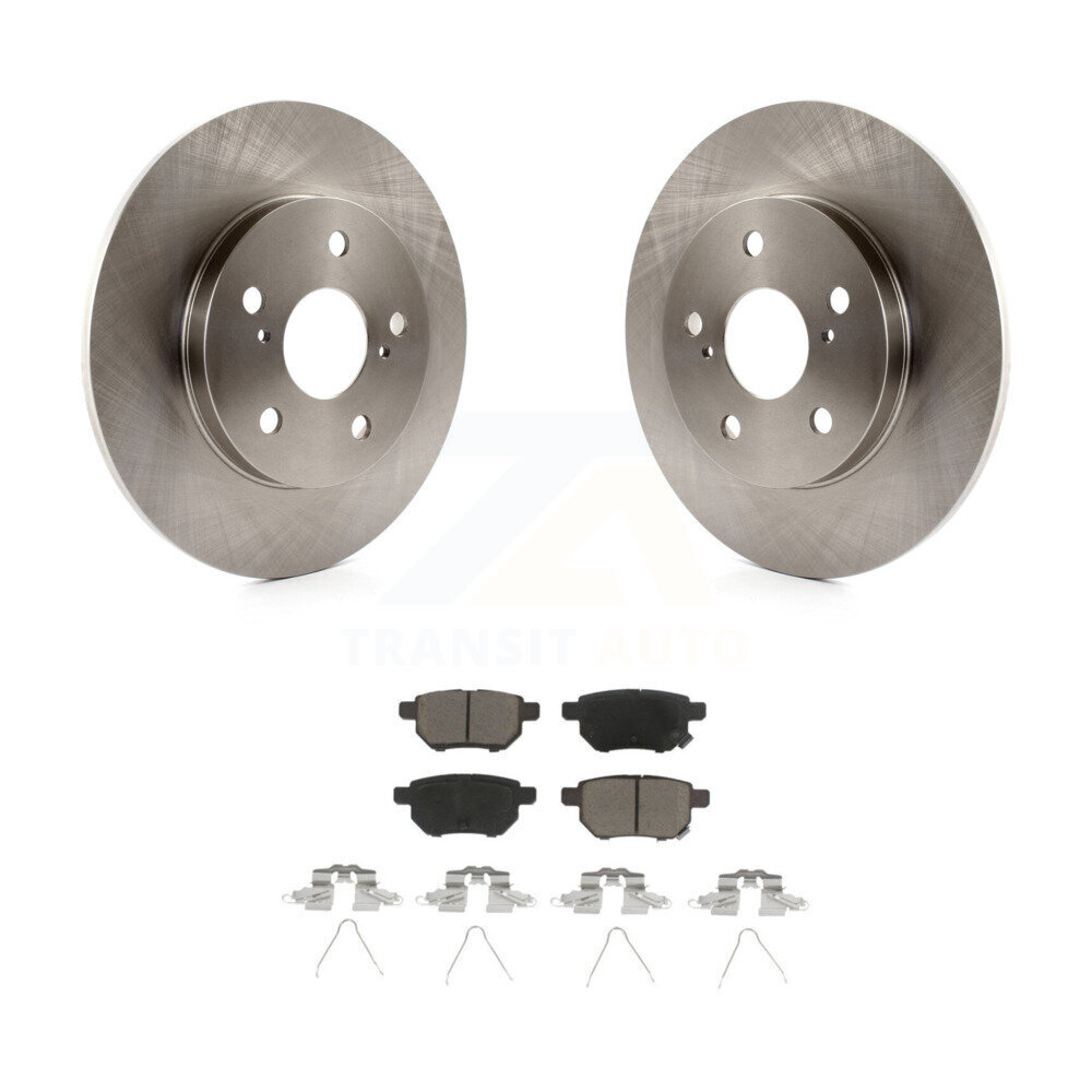 Rear Disc Brake Rotors Ceramic Pad Kit For Toyota Matrix Pontiac Vibe Corolla iM Scion xB K8C-101765