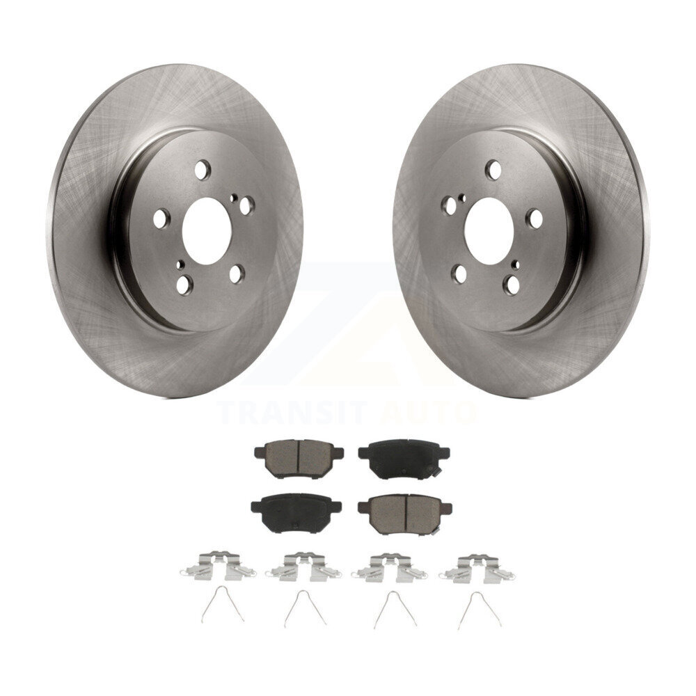 Rear Disc Brake Rotors And Ceramic Pads Kit For Lexus CT200h K8C-101767