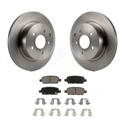 Rear Brake Rotors Ceramic Pad Kit For INFINITI Nissan Maxima G37 QX50 EX35 370Z G35 M35 Z K8C-101773