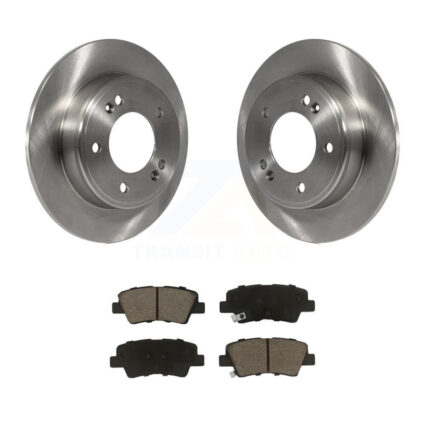Rear Disc Brake Rotor & Ceramic Pad Kit For Kia Hyundai Kona Forte Soul Elantra GT Forte5 K8C-101780