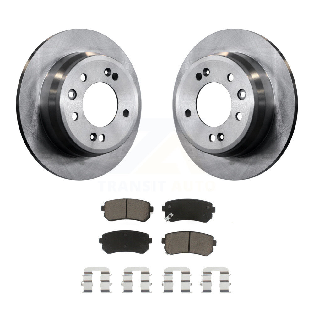 Rear Disc Brake Rotors And Ceramic Pads Kit For Hyundai Elantra Tucson Kia Sportage K8C-101781