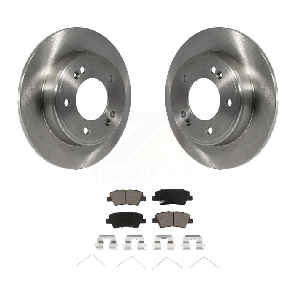 Rear Disc Brake Rotors And Ceramic Pads Kit For Hyundai Elantra Venue Kia Soul K8C-101782