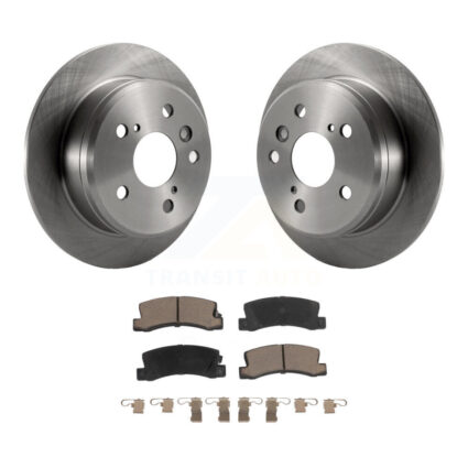 Rear Disc Brake Rotors And Ceramic Pads Kit For Toyota Camry Solara Lexus ES300 K8C-101786