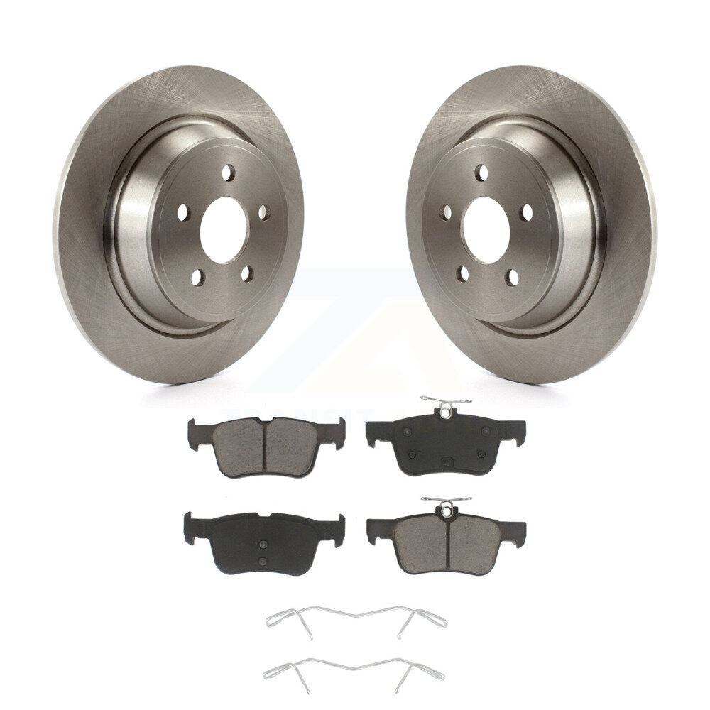 Rear Brake Rotor Ceramic Pad Kit For Ford Edge Fusion Lincoln Nautilus MKX MKZ Police SSV K8C-101791