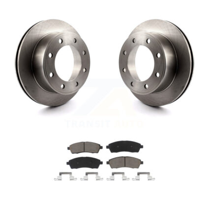 Rear Disc Brake Rotors And Ceramic Pads Kit For Ford F-350 Super Duty F-250 Excursion K8C-101793