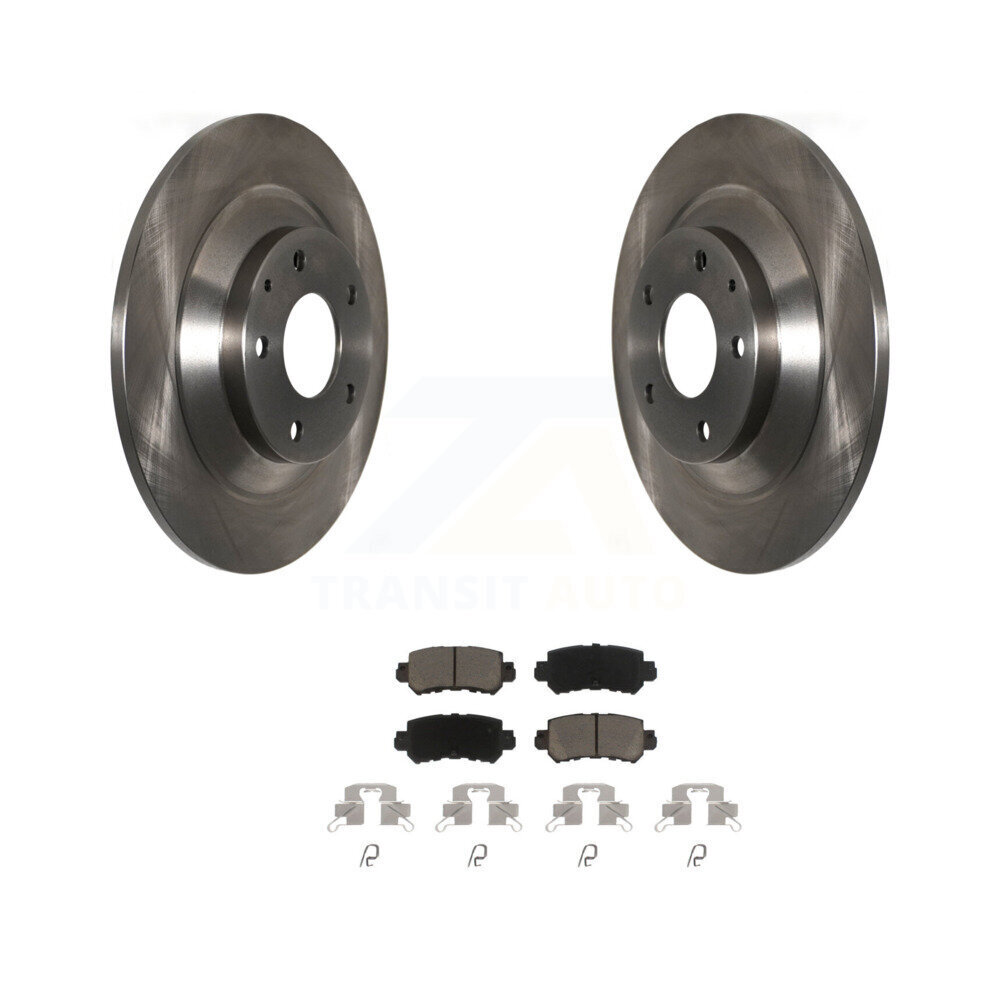 Rear Disc Brake Rotors And Ceramic Pads Kit For 2013-2015 Mazda CX-5 K8C-101805