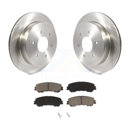 Rear Disc Brake Rotors And Ceramic Pads Kit For 2017-2023 Nissan TITAN K8C-101810