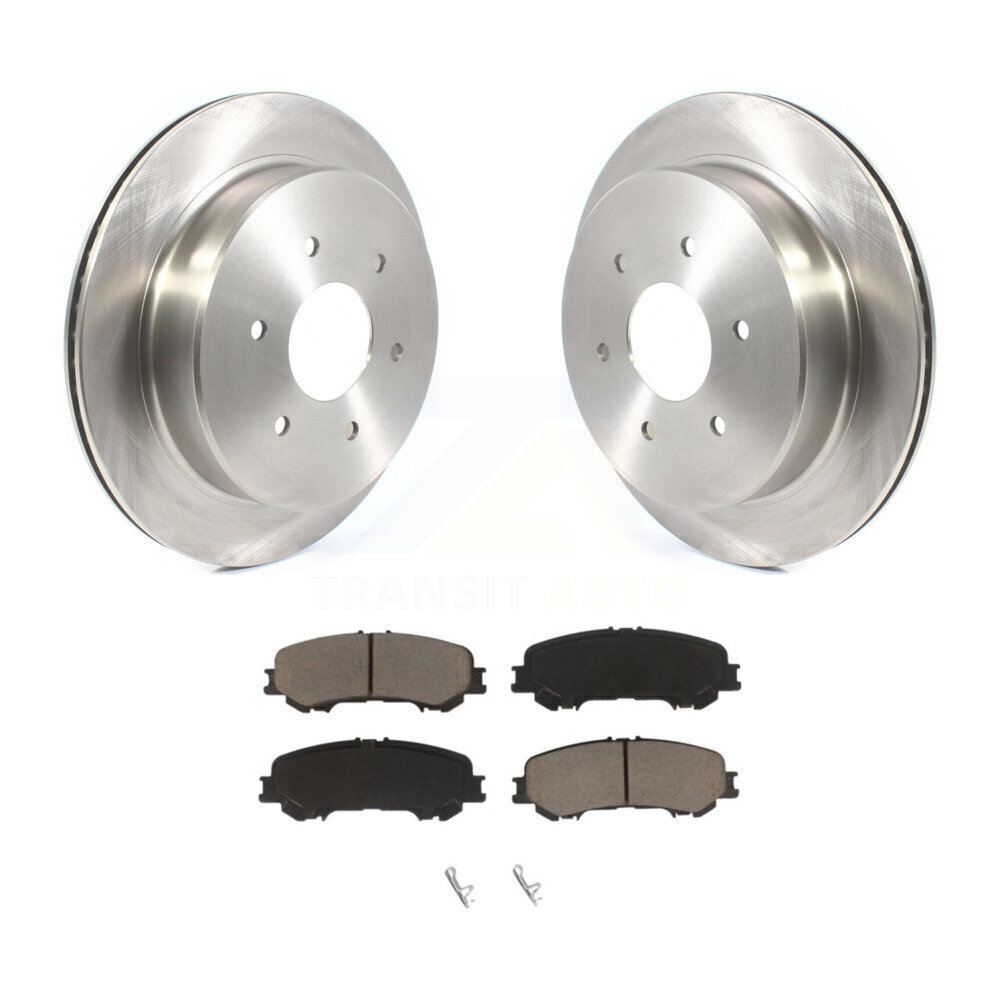 Rear Disc Brake Rotors And Ceramic Pads Kit For 2017-2023 Nissan TITAN K8C-101810