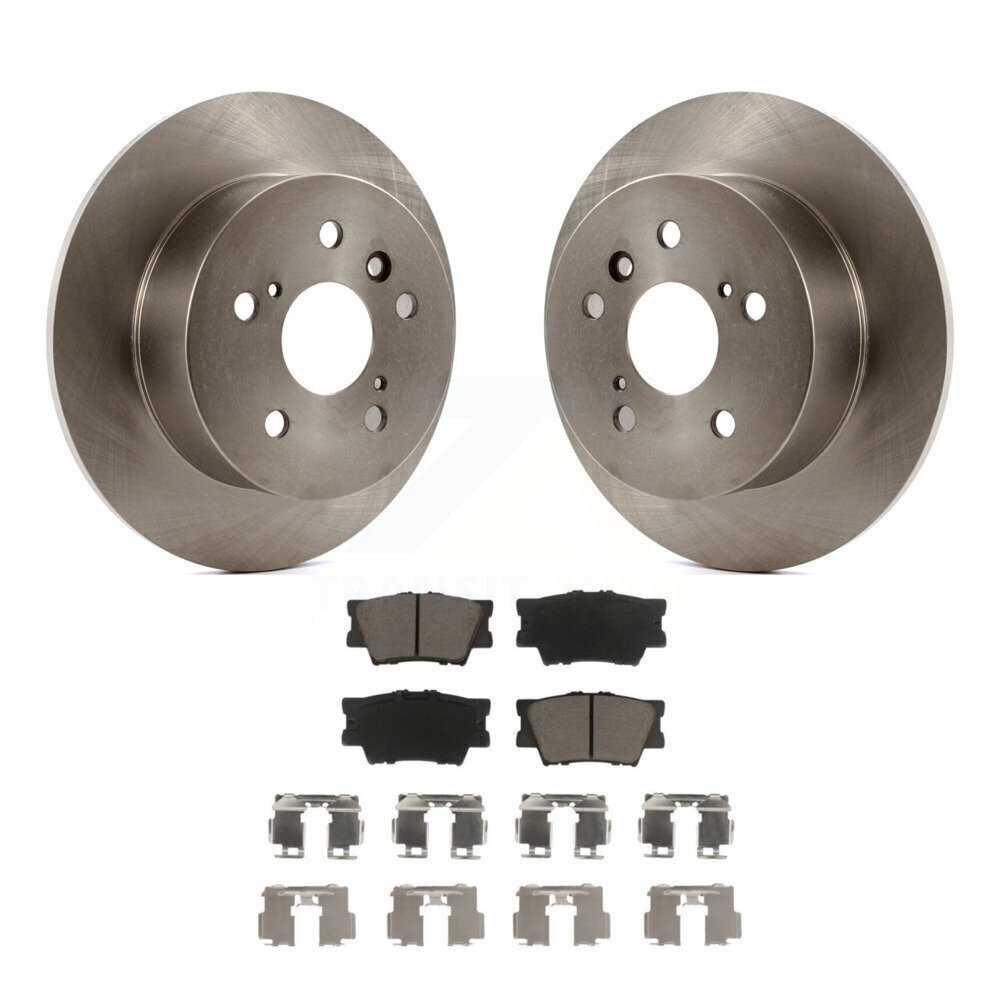 Rear Disc Brake Rotors And Ceramic Pads Kit For Toyota Camry Lexus ES350 Avalon K8C-101821