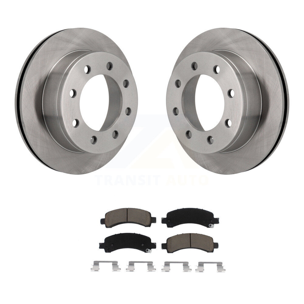 Rear Disc Brake Rotors And Ceramic Pads Kit For GMC Chevrolet Savana 2500 Express 3500 K8C-101822