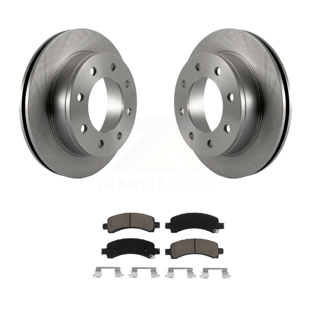 Rear Disc Brake Rotors And Ceramic Pads Kit For GMC Chevrolet Savana 3500 2500 Express K8C-101823