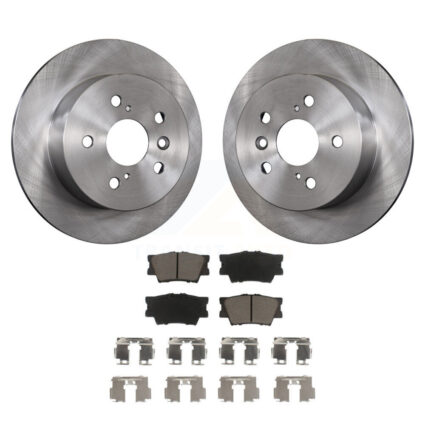 Rear Disc Brake Rotors And Ceramic Pads Kit For Toyota Camry Lexus ES350 Avalon ES300h K8C-101847