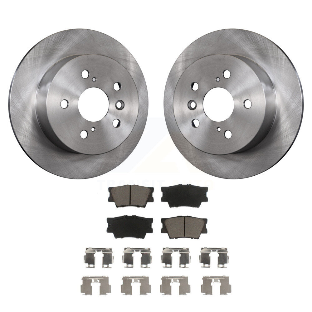 Rear Disc Brake Rotors And Ceramic Pads Kit For Toyota Camry Lexus ES350 Avalon ES300h K8C-101847