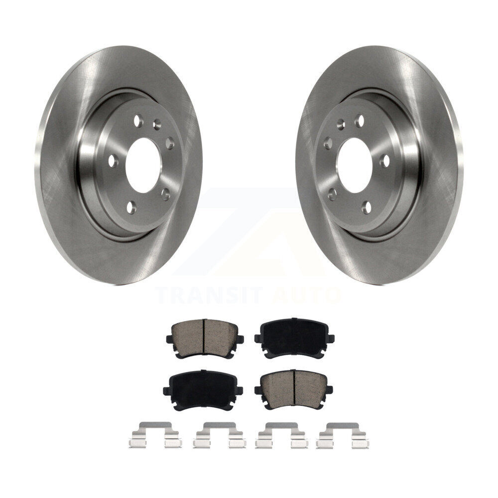 Rear Disc Brake Rotors And Ceramic Pads Kit For Audi Q5 A4 allroad K8C-101851