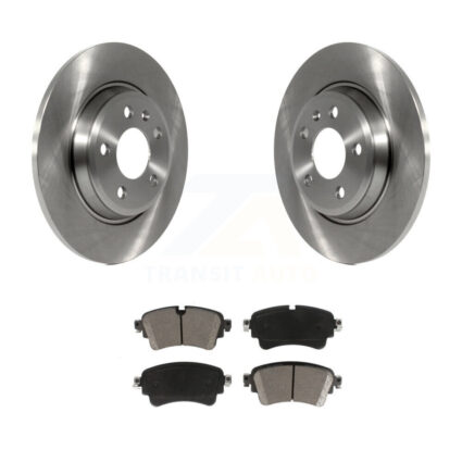 Rear Disc Brake Rotors And Ceramic Pad Kit For 2017-2019 Audi A4 Quattro With Solid Rotor K8C-101853