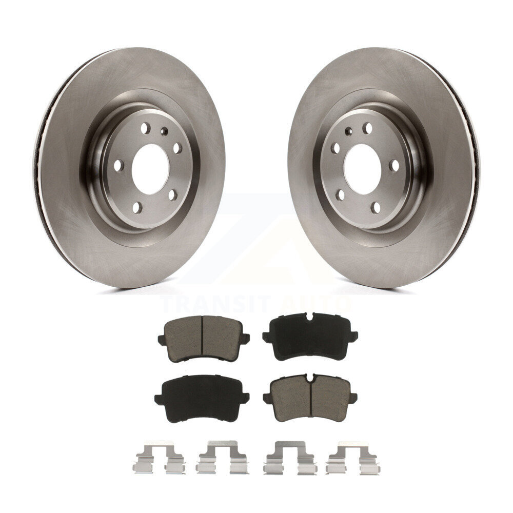 Rear Disc Brake Rotors And Ceramic Pads Kit For Audi Porsche Macan A6 Quattro A7 A8 K8C-101855